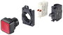 TRU COMPONENTS TC-10344016 S2PRS-P1R Nyomógomb négyszögletes Piros 1 db 2. bélyegkép
