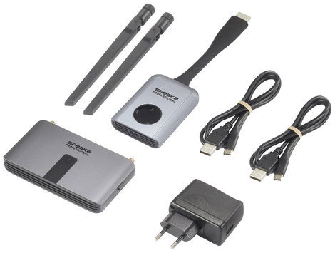 Vezeték nélküli HDMI jelátvivő készlet 30 m, Full HD, SpeaKa Professional SP-WTR-400 4. kép