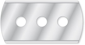 3 lyukú cserepenge háztartási kaparókhoz, 43 x 23 mm kwb 023905