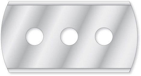 3 lyukú cserepenge háztartási kaparókhoz, 43 x 23 mm kwb 023905