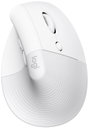 Logitech Lift for Mac Vertical Ergonomic Ergonomikus egér, WLAN egér Vezeték nélküli Optikai Világos bélyegkép