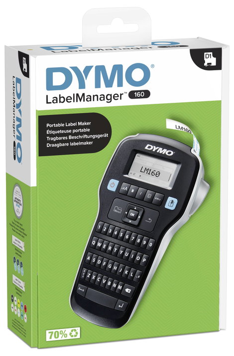DYMO LabelManager 160 QWERTY Feliratozó készülék 6 mm, 9 mm, 12 mm 8. kép
