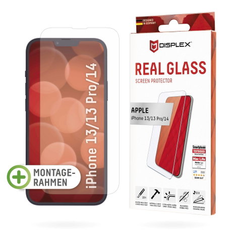 DISPLEX Real Glass Kijelzővédő üveg iPhone 13, iPhone 13 Pro, iPhone 14 1 db 1698