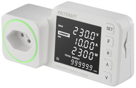 VOLTCRAFT SEM5000 CH Energiafogyasztás mérő Költség előrejelzés, Riasztó funkció, Beállítható áramta