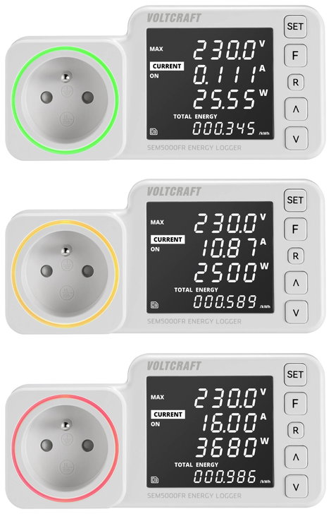 Energiafogyasztás mérő (francia), VOLTCRAFT SEM5000 FR 5. kép