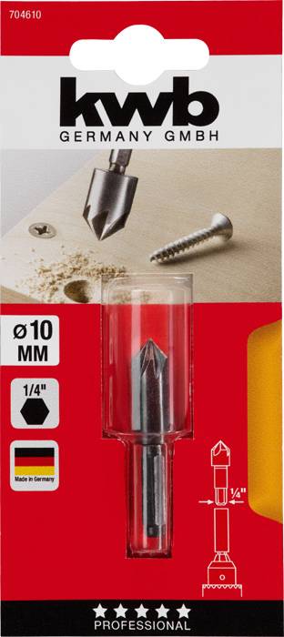 kwb 704610 Furat süllyesztő 10 mm 1 db 2. kép