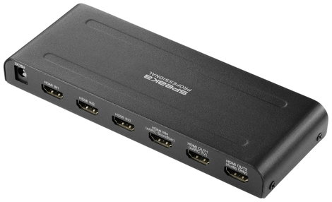 SpeaKa Professional SP-HDA-550 4 port HDMI switch ARC (Audio Return Channel) 4096 x 2160 pixel 2. kép