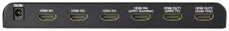 SpeaKa Professional SP-HDA-550 4 port HDMI switch ARC (Audio Return Channel) 4096 x 2160 pixel 4. kép