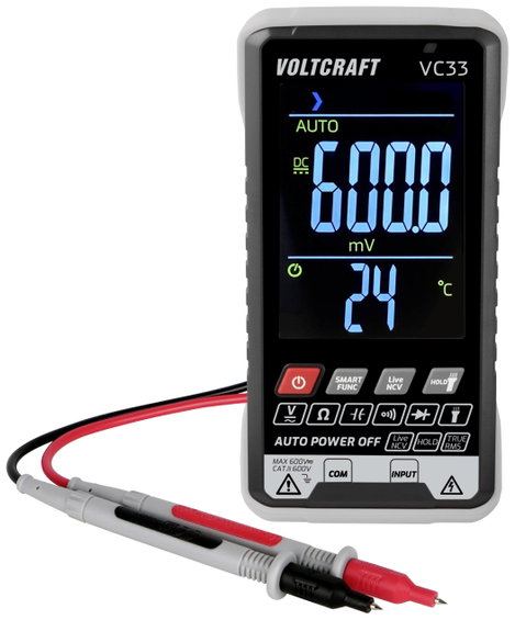 Digitális kézi multiméter, 5999 digit, CAT III 600 V, Voltcraft VC33 12. kép