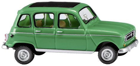 Wiking 0224 46 H0 Személygépkocsi modell Renault R4 lehajtható tetővel zöld