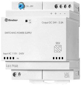 Finder 78.60.1.230.2402 Kalapsínes tápegység 24 V/DC 2.8 A 60 W Tartalom, tartalmi egységek rendelés