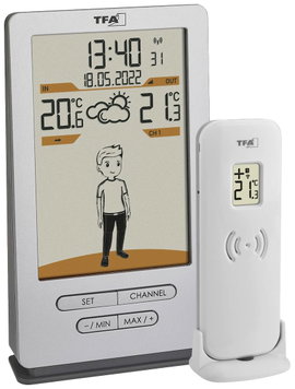 Vezeték nélküli időjárásjelző állomás, TFA Dostmann Weather Jack 35.1166.54
