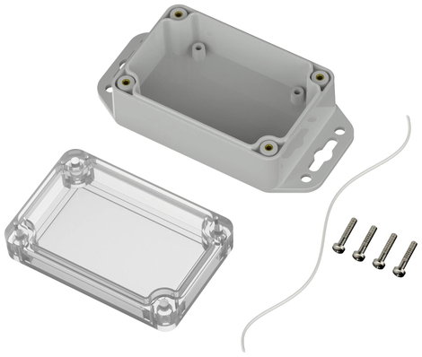 TRU COMPONENTS TC-10860436 Peremes ház ABS-PC Élénk szürke 1 db 2. kép