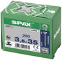 SPAX SPAX Seko-T 1191010350353 Facsavar 3.5 mm 35 mm Torx, E TORX Acél Galvanikusan cinkezett 200 db 4. bélyegkép
