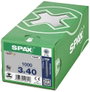 SPAX SPAX Seko-T-Tg 191010300405 Facsavar 3 mm 40 mm Torx, E TORX Acél Galvanikusan cinkezett 1000 d 2. bélyegkép