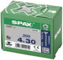 SPAX SPAX Seko-T 1191010400303 Facsavar 4 mm 30 mm Torx, E TORX Acél Galvanikusan cinkezett 200 db 4. bélyegkép