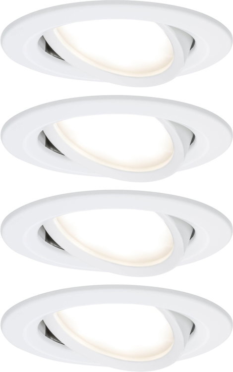Paulmann Coin Slim LED-es beépíthető lámpa 4 részes készlet LED Fixen beépített LED-es 18 W Fehér (m