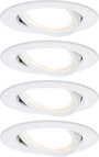 Paulmann Coin Slim LED-es beépíthető lámpa 4 részes készlet LED Fixen beépített LED-es 18 W Fehér (m bélyegkép