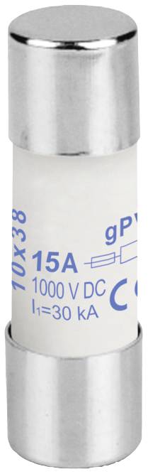 Weidmüller 2827970000 FUSE 10X38 15A 1000 VDC GPV S Üvegcsöves biztosíték 15 A Tartalom 1 db