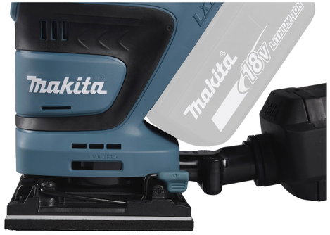 Makita DBO480Z Akkus rezgőcsiszoló akku nélkül 18 V 102 x 112 mm 12. kép