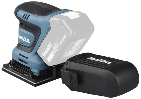 Makita DBO480Z Akkus rezgőcsiszoló akku nélkül 18 V 102 x 112 mm 3. kép
