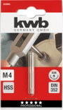 kwb 443004 Egyvágásos menetfúró 1 db M4 0.7 DIN 352 HSS 1 db 2. bélyegkép