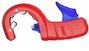 Csővágó műanyag lefolyócsövekhez 202 mm, Knipex DP50 90 23 01 BK 2. bélyegkép