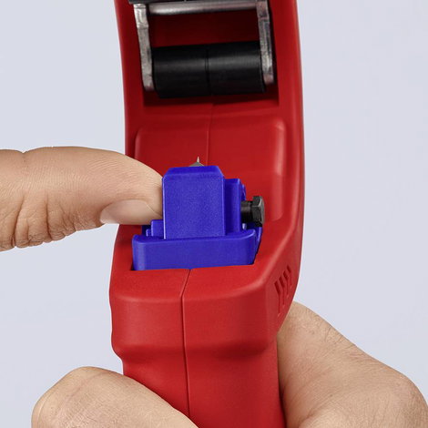Csővágó műanyag lefolyócsövekhez 202 mm, Knipex DP50 90 23 01 BK 5. kép