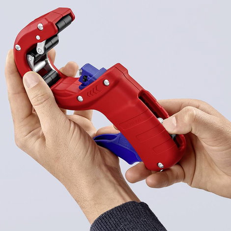 Csővágó műanyag lefolyócsövekhez 202 mm, Knipex DP50 90 23 01 BK 7. kép