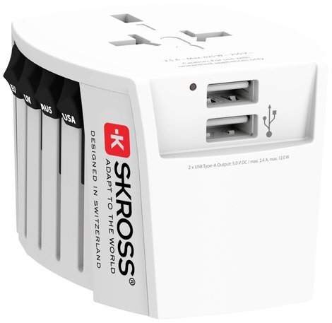 Skross 1.302960 Úti adapter MUV USB (2xA)