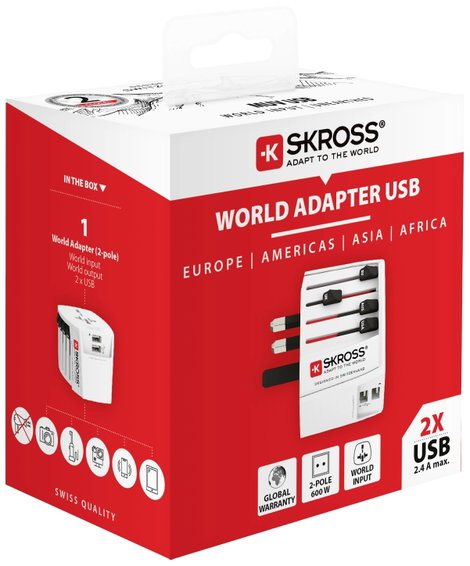 Skross 1.302960 Úti adapter MUV USB (2xA) 4. kép