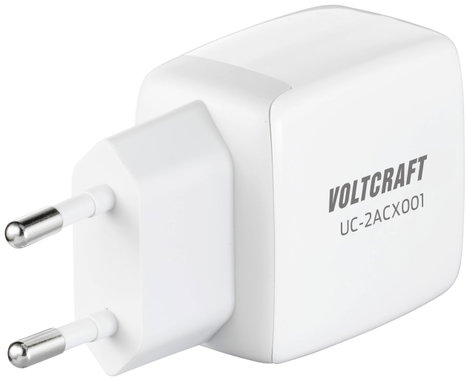 USB töltő max. 2,08 A 25 W USB és USB-C aljzat, VOLTCRAFT VC-13082880 4. kép