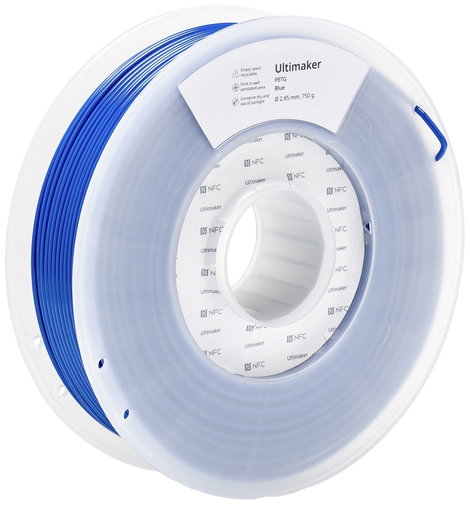 UltiMaker 227333 3D nyomtatószál PETG vegyileg ellenálló, hőálló 2.85 mm 750 g Kék 1 db 2. kép