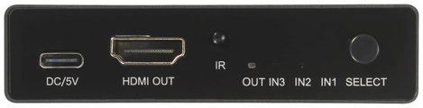 SpeaKa Professional SP-HDS-210 3 port HDMI switch Ultra HD-re alkalmas 7680 x 4320 pixel 3. kép