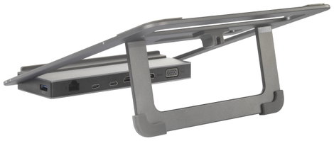 12 az 1-ben laptop dokkolóállvány, USB-C, Renkforce RF-5239194 3. kép