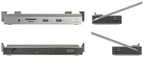 12 az 1-ben laptop dokkolóállvány, USB-C, Renkforce RF-5239194 5. kép