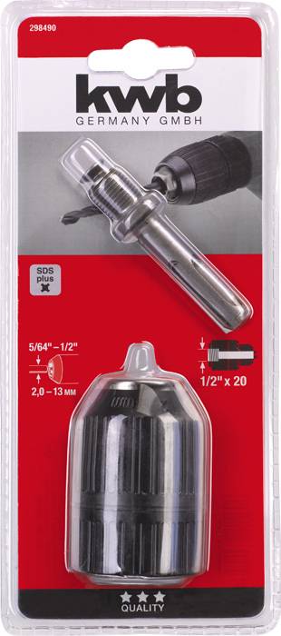 Gyorsbefogó tokmány kwb 298490 1,5 - 13 mm 2. kép