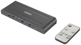 SpeaKa Professional SP-HDA-300 2+1 port HDMI switch ARC (Audio Return Channel) 3480 x 2160 pixel