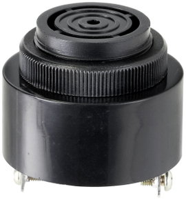 TRU COMPONENTS TC-10475808 Piezo jeladó Zajkibocsátás: 80 dB Feszültség: 12 V Tartós hangjel 1 db