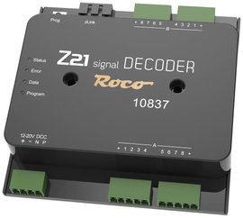 Roco 10837 Z21 signal DECODER Kapcsolás dekóder Modul