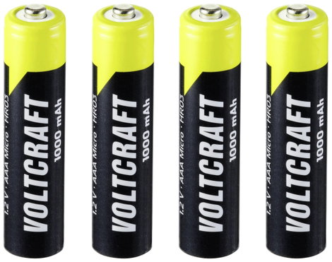 VOLTCRAFT Endurance HR03 Mikroakku NiMH 1000 mAh 1.2 V 4 db