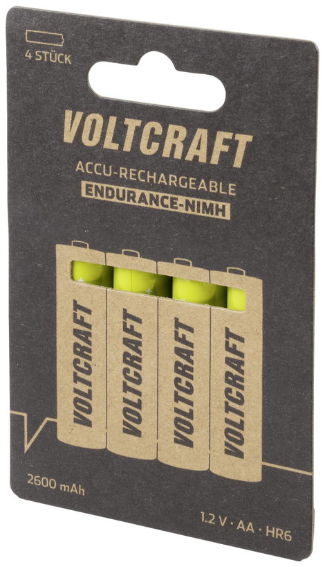 VOLTCRAFT Endurance Ceruzaakku NiMH 2600 mAh 1.2 V 4 db 3. kép