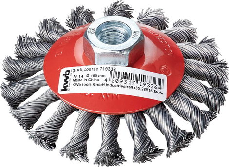 kwb AGGRESSO-FLEX® tárcsakefék, csomózott HSS acélhuzal sarokcsiszolókhoz 719336 1 db
