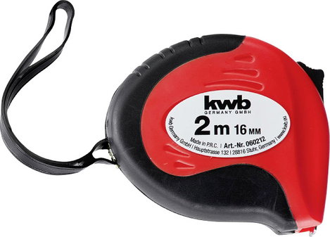 kwb 060212 Mérőszalag 2 m Acél, Műanyag