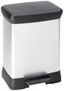 Curver DECO Bin 240638 Szemeteskuka 30 l (Sz x Ma x Mé) 390 x 510 x 290 mm Ezüst, Fekete 1 db bélyegkép