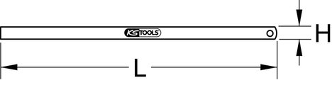 KS Tools 300.0104 3000104 Méretarány Rugóacél 5. kép