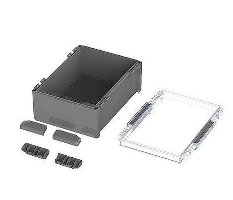 Bopla B 273616 PC-V0-G-7024 Bocube 96027674 Kültéri ház Polikarbonát V0 Grafitszürke (RAL 7024) 1 db 3. kép