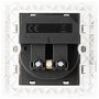 Sygonix SY-5238674 Süllyeszthető dugalj Power Delivery, Gyermekvédelem, USB-C®-vel Fehér 3. bélyegkép