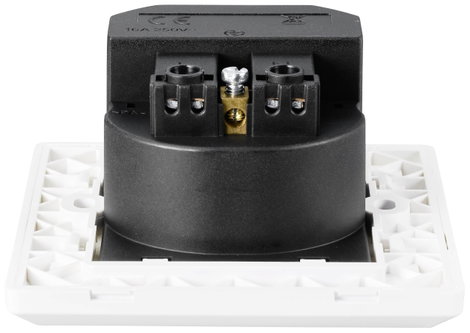 Sygonix SY-5238674 Süllyeszthető dugalj Power Delivery, Gyermekvédelem, USB-C®-vel Fehér 4. kép
