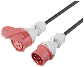 Sygonix SY-5245022 Áram Hosszabbítókábel 16 A Fekete 25 m H07RN-F 5G 1,5 mm² időjárásálló, Kültérre 